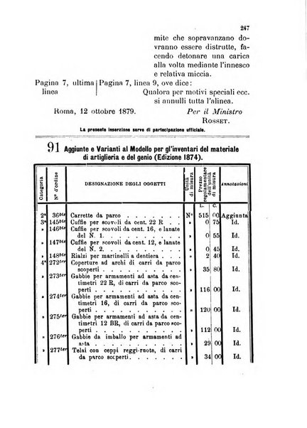 Giornale di artiglieria e genio. Parte 1., Ufficiale