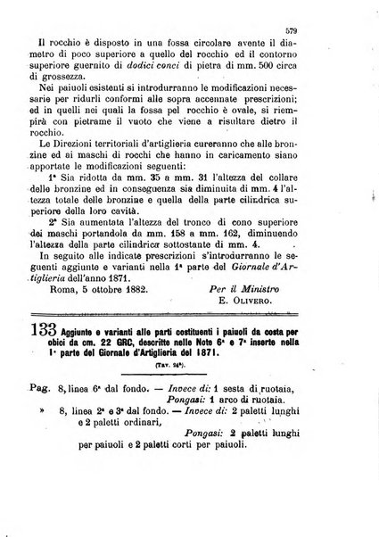 Giornale di artiglieria e genio. Parte 1., Ufficiale