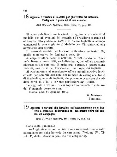 Giornale di artiglieria e genio. Parte 1., Ufficiale