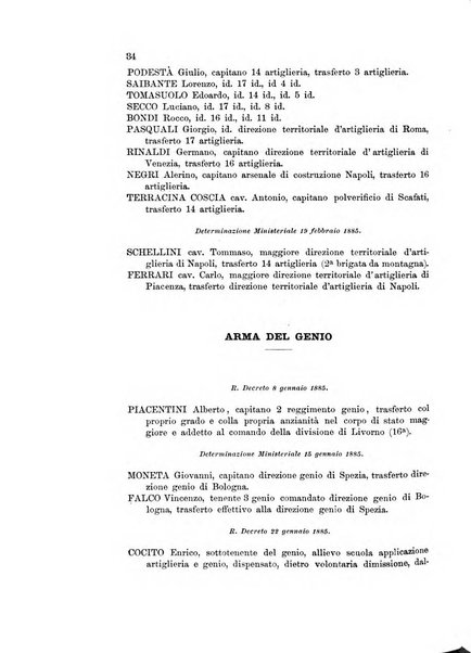 Giornale di artiglieria e genio. Parte 1., Ufficiale