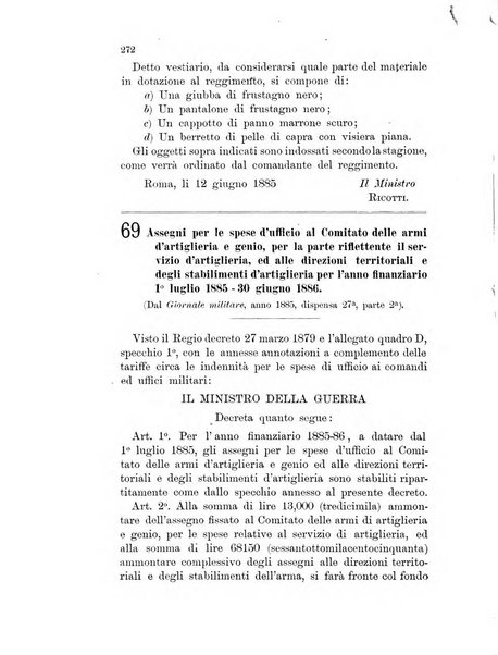 Giornale di artiglieria e genio. Parte 1., Ufficiale