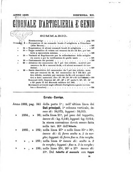 Giornale di artiglieria e genio. Parte 1., Ufficiale