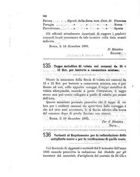 Giornale di artiglieria e genio. Parte 1., Ufficiale