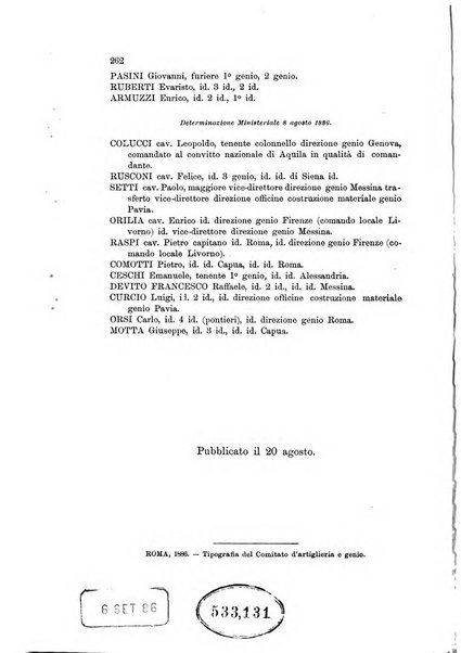 Giornale di artiglieria e genio. Parte 1., Ufficiale