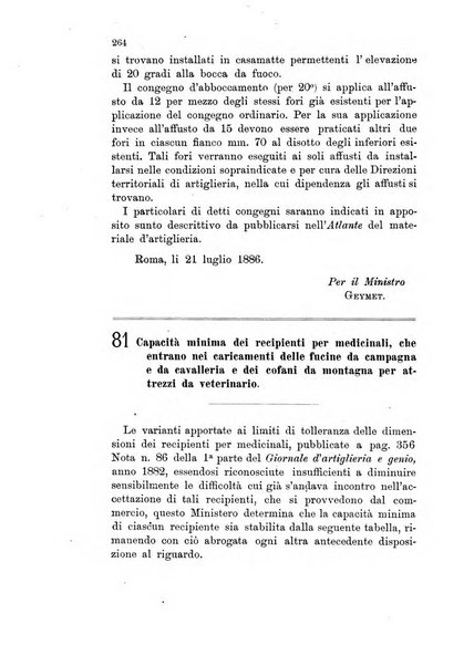 Giornale di artiglieria e genio. Parte 1., Ufficiale