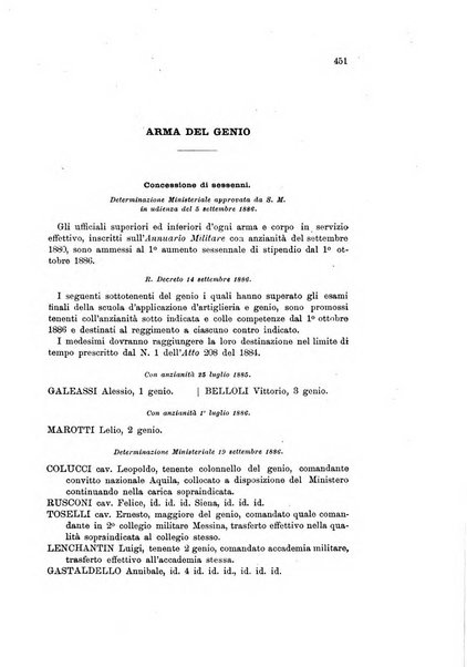 Giornale di artiglieria e genio. Parte 1., Ufficiale