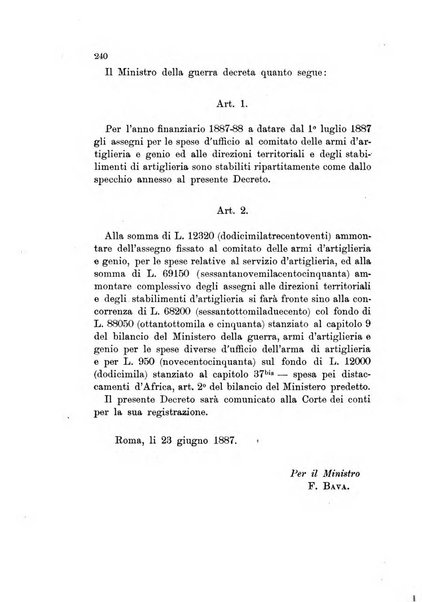 Giornale di artiglieria e genio. Parte 1., Ufficiale