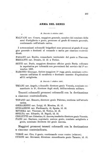 Giornale di artiglieria e genio. Parte 1., Ufficiale