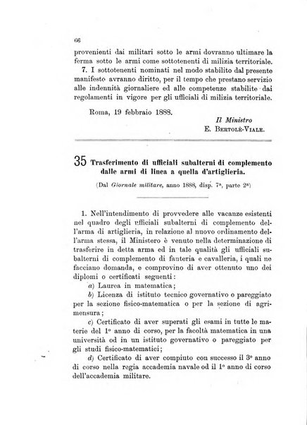 Giornale di artiglieria e genio. Parte 1., Ufficiale