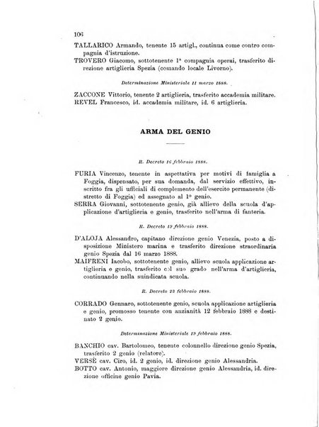 Giornale di artiglieria e genio. Parte 1., Ufficiale