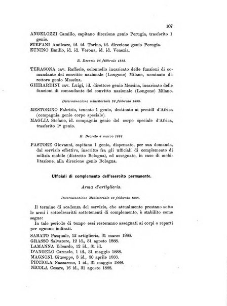 Giornale di artiglieria e genio. Parte 1., Ufficiale