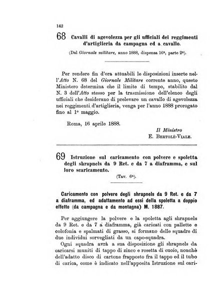 Giornale di artiglieria e genio. Parte 1., Ufficiale