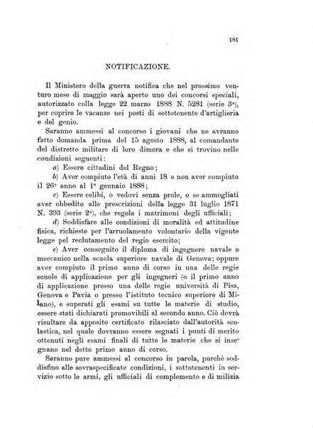 Giornale di artiglieria e genio. Parte 1., Ufficiale