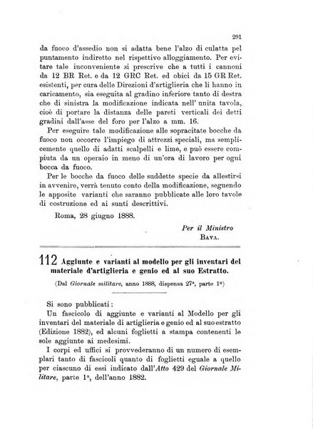 Giornale di artiglieria e genio. Parte 1., Ufficiale