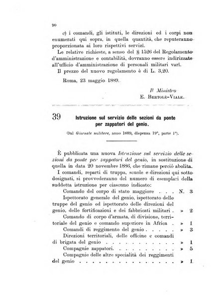 Giornale di artiglieria e genio. Parte 1., Ufficiale