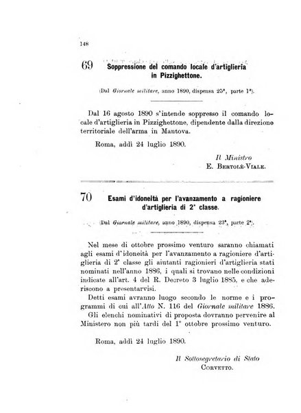 Giornale di artiglieria e genio. Parte 1., Ufficiale