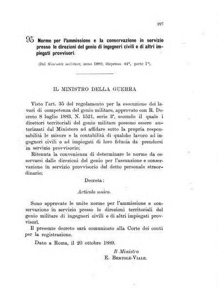 Giornale di artiglieria e genio. Parte 1., Ufficiale