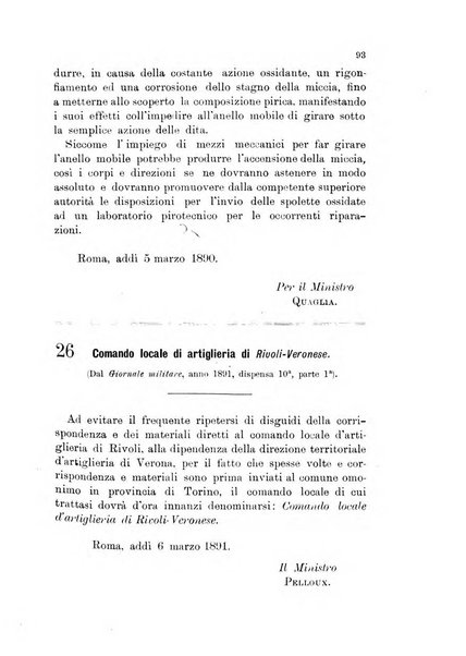 Giornale di artiglieria e genio. Parte 1., Ufficiale