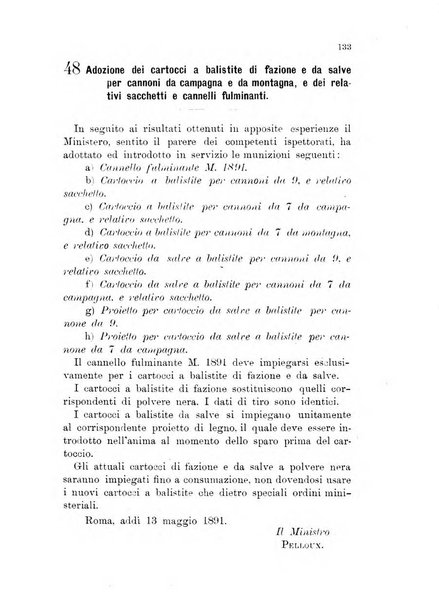 Giornale di artiglieria e genio. Parte 1., Ufficiale