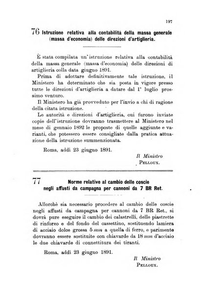 Giornale di artiglieria e genio. Parte 1., Ufficiale