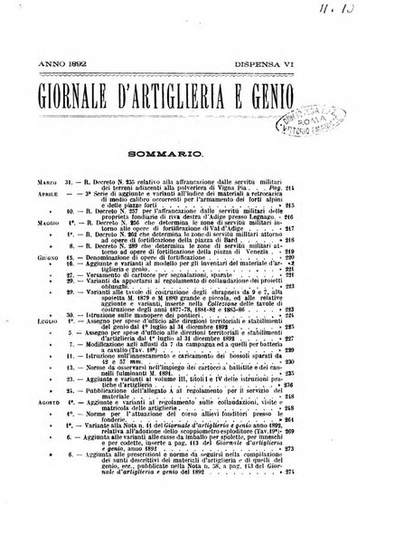 Giornale di artiglieria e genio. Parte 1., Ufficiale