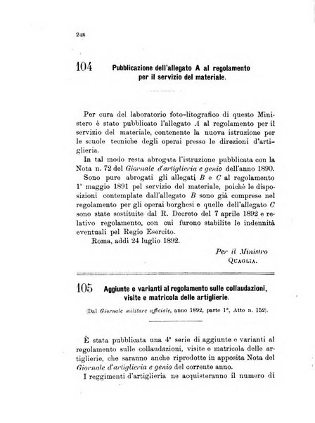 Giornale di artiglieria e genio. Parte 1., Ufficiale