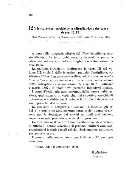 Giornale di artiglieria e genio. Parte 1., Ufficiale