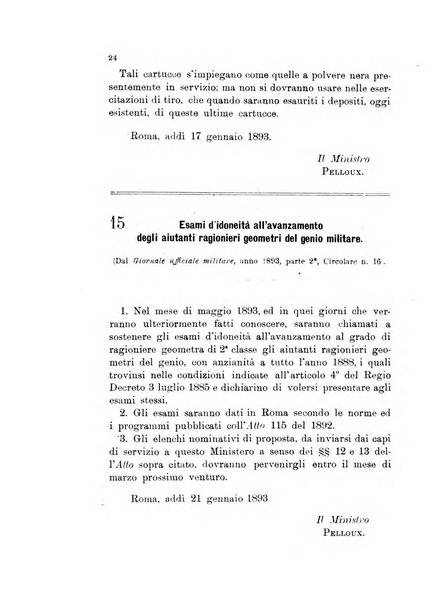 Giornale di artiglieria e genio. Parte 1., Ufficiale