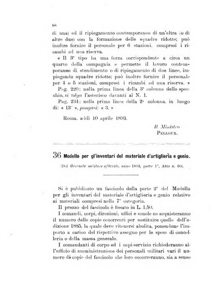 Giornale di artiglieria e genio. Parte 1., Ufficiale