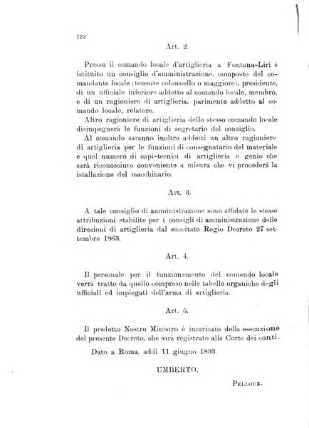 Giornale di artiglieria e genio. Parte 1., Ufficiale