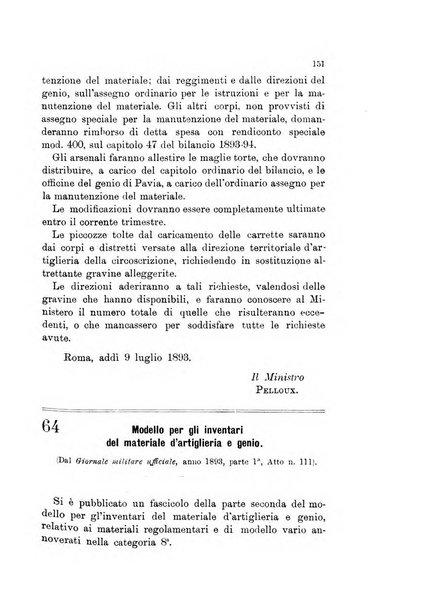 Giornale di artiglieria e genio. Parte 1., Ufficiale