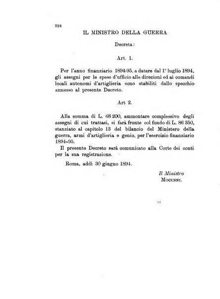 Giornale di artiglieria e genio. Parte 1., Ufficiale