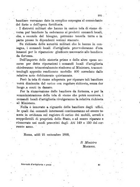 Giornale di artiglieria e genio. Parte 1., Ufficiale