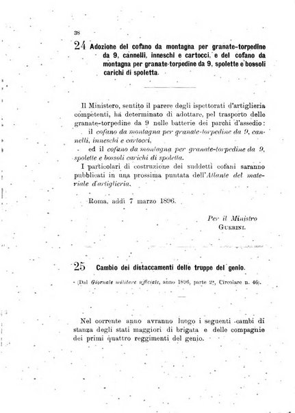 Giornale di artiglieria e genio. Parte 1., Ufficiale