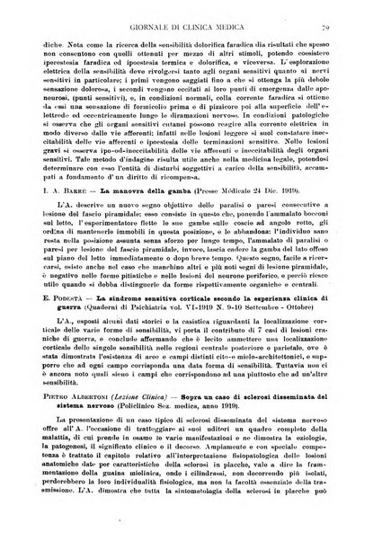 Giornale di clinica medica