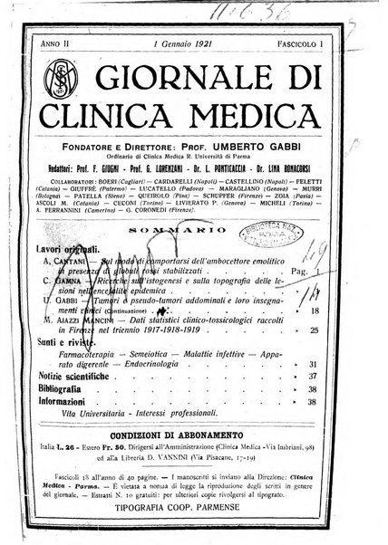 Giornale di clinica medica