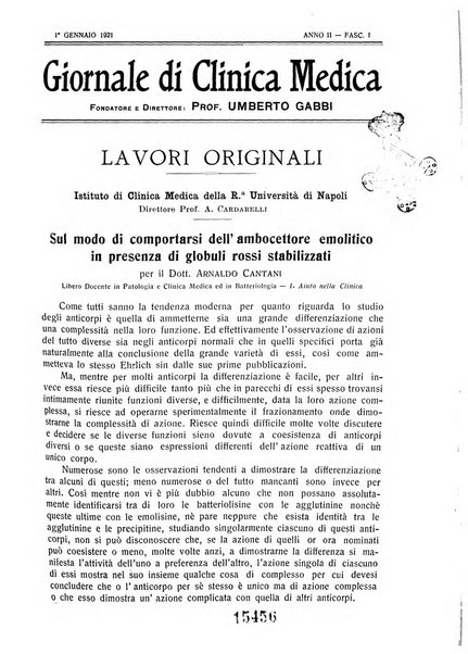 Giornale di clinica medica