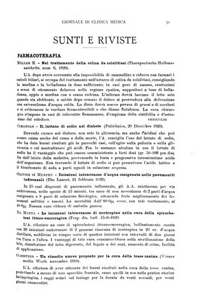 Giornale di clinica medica