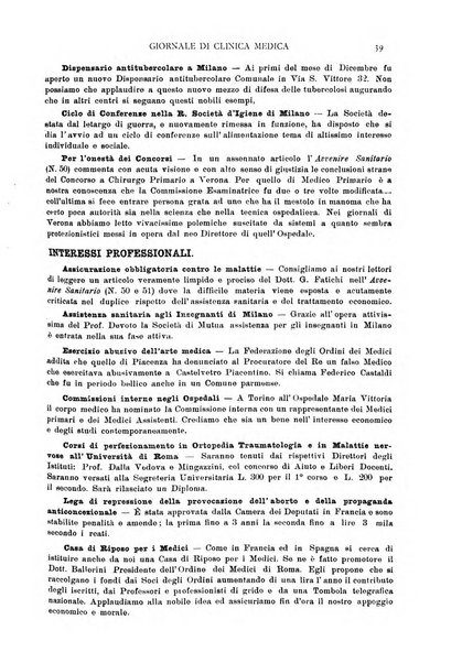 Giornale di clinica medica