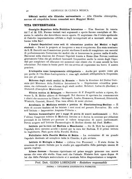 Giornale di clinica medica