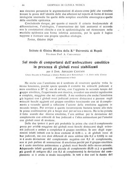 Giornale di clinica medica