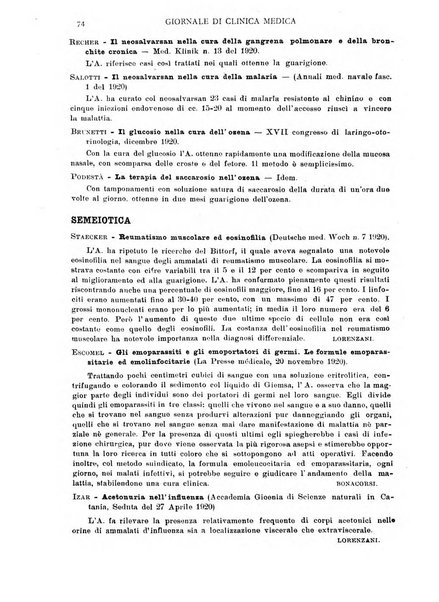 Giornale di clinica medica