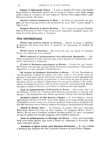 Giornale di clinica medica