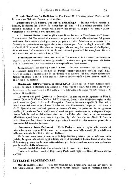 Giornale di clinica medica