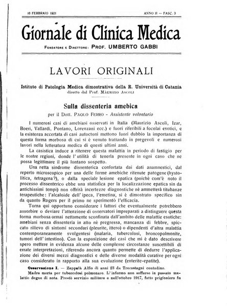 Giornale di clinica medica