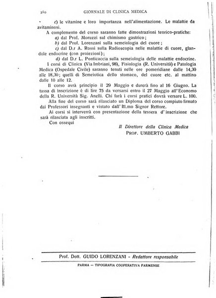 Giornale di clinica medica