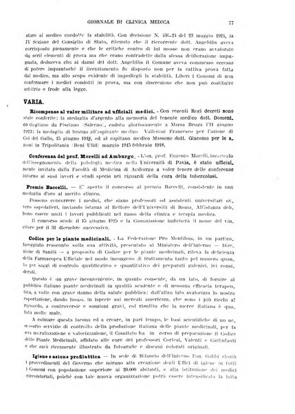 Giornale di clinica medica