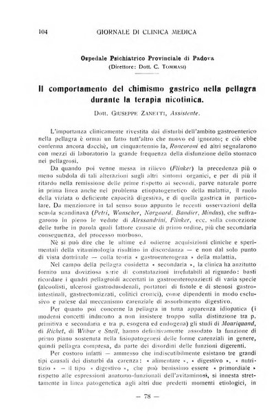 Giornale di clinica medica