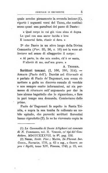 Giornale di erudizione corrispondenza letteraria, artistica e scientifica