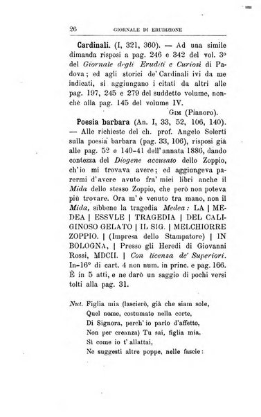 Giornale di erudizione corrispondenza letteraria, artistica e scientifica